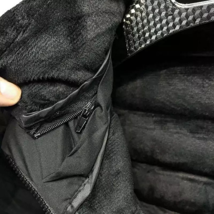 کاپشن پر خارجی سبک داخل خز