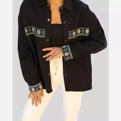 کت جین خارجی برند زارا گلدوزی