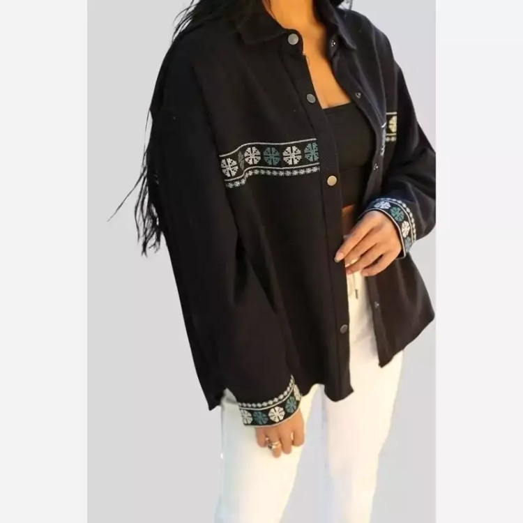 کت جین خارجی برند زارا گلدوزی