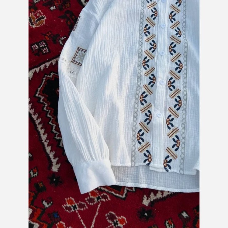 شومیز زنانه خارجی گلدوزی