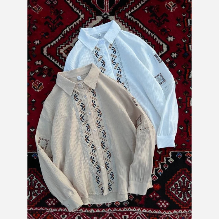 شومیز زنانه خارجی گلدوزی