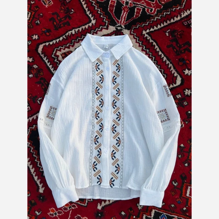 شومیز زنانه خارجی گلدوزی