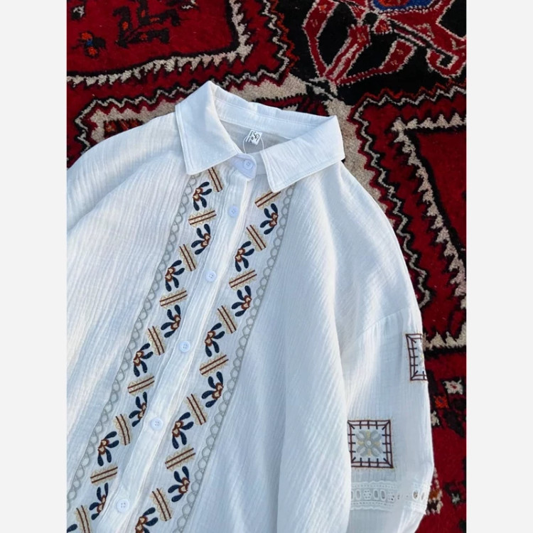 شومیز زنانه خارجی گلدوزی