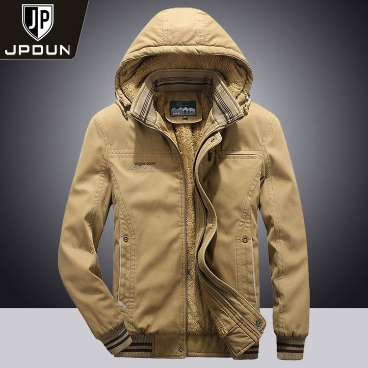 کاپشن مردانه خارجی جیپ کتان ضخیم داخل خز ۵۰۳۱