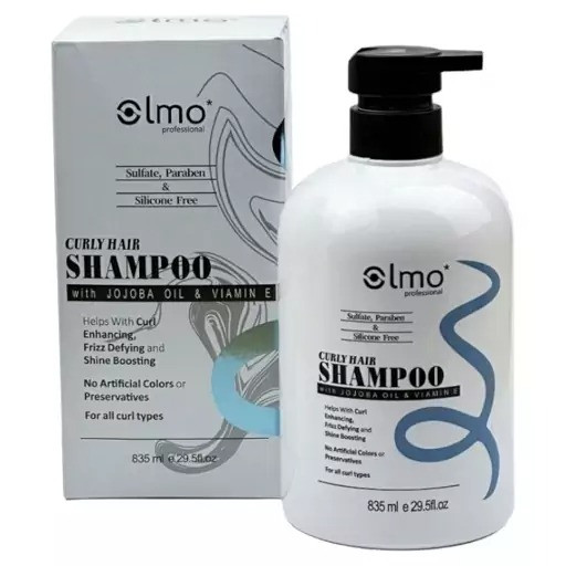شامپو موهای فر خارجی الموپروفشنالalmo اورجینال فاقد سولفاد و پارابن(835 میل)